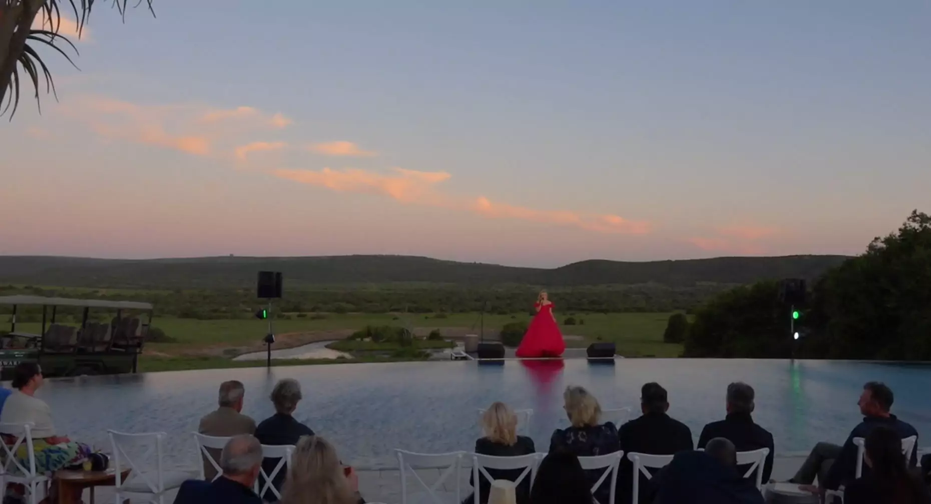 Katherine Jenkins at Shamwari for wilderness foundations 50th