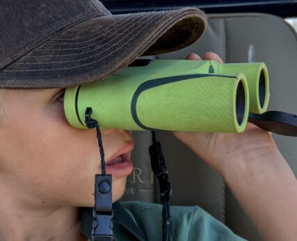 Kids with Swarovski binoculars