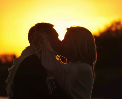 View-of-a-couple-at-sunset